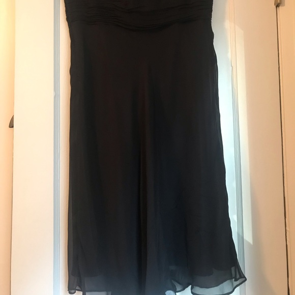 Laundry by Design black silk strapless dress - Picture 3 of 8